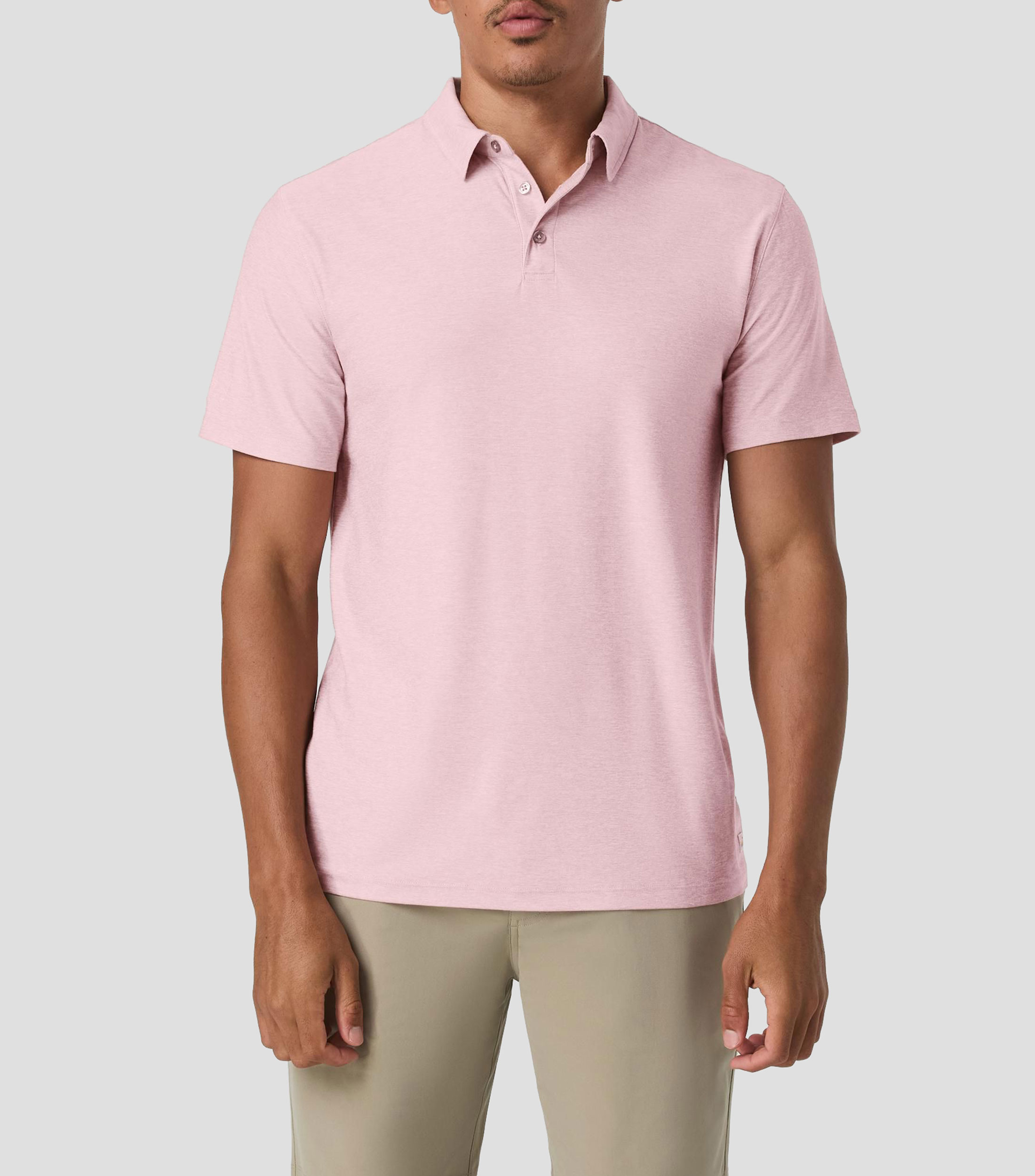 Playera tipo Polo casual cuello polo manga corta lisa Hombre